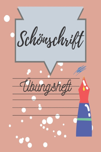 Schönschrift Übungsheft