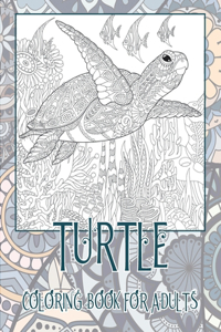 Turtle - Coloring Book for adults