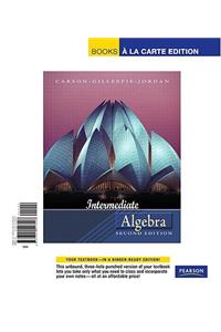 Intermediate Algebra, Books a la Carte Edition