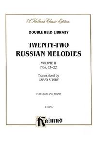 Twenty-Two Russian Melodies, Vol 2: Nos. 13-22: For Oboe and Piano