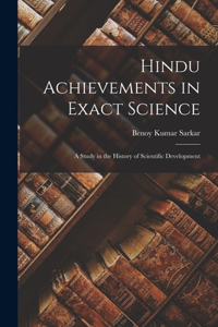 Hindu Achievements in Exact Science