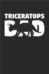 Dinosaur Notebook 'Triceratops Dad' - Paleontology Gift - Journal for Dino Lover - Paleontologist Diary