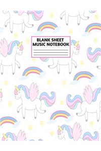 Blank Sheet Music Notebook