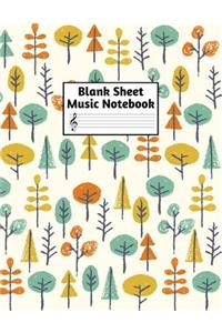 Blank Sheet Music Notebook