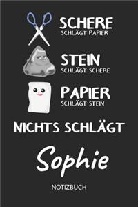 Nichts schlägt - Sophie - Notizbuch