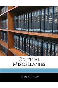 Critical Miscellanies
