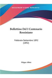 Bollettino del I Centenario Rossiniano