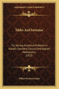 Tables And Formulas