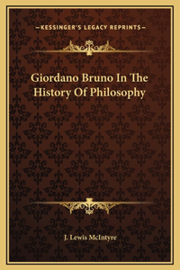 Giordano Bruno In The History Of Philosophy