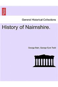 History of Nairnshire.