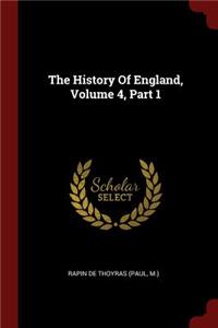 The History of England, Volume 4, Part 1