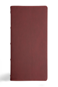 CSB Verse-By-Verse Reference Bible, Holman Handcrafted Collection, Marbled Burgundy Premium Calfskin