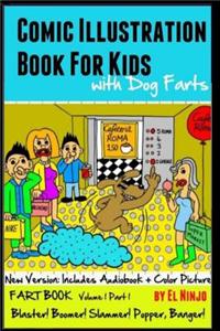 Comic Illustration Book for Kids with Dog Farts