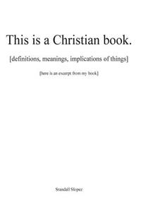 This is a Christian book.