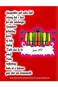 Gavepakker med vakre bånd coloring bok + kort for alle anledninger Gratulerer fødselsdag ferien ny baby bryllup Takk skal du ha arbeid Helse innflyttings bruke til å dekorere gave eller som minnesmerke