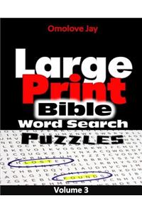 Large Print Bible Word Search Puzzle VOL 3!