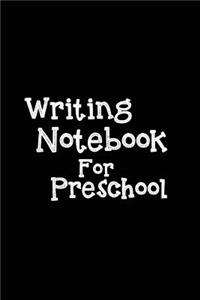 Writing Notebook For Preschool