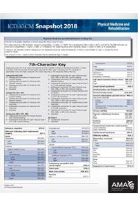 ICD-10-CM 2018 Snapshot Coding Cards: Physical Medicine/Rehabilitation