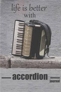 life is better with accordion journal