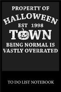 Property of Halloween Town Est.1998 Notebook