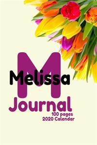 Personalized Journal Melissa