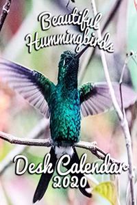 Beautiful Hummingbirds Desk Calendar 2020