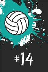 #14 Volleyball Notebook