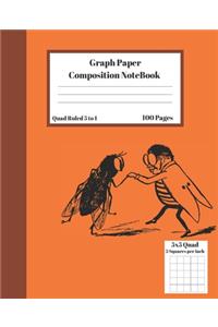 Graph Composition Notebook 5 Squares per inch 5x5 Quad Ruled 5 to 1 100 Pages