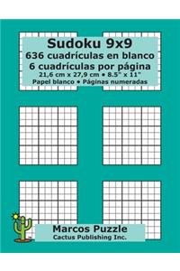 Sudoku 9x9 - 636 cuadrículas en blanco