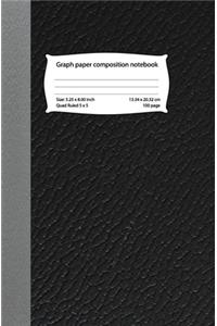 Graph paper composition notebook