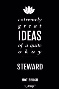 Notizbuch für Stewards / Steward / Flugbegleiter / Flugbegleiterin