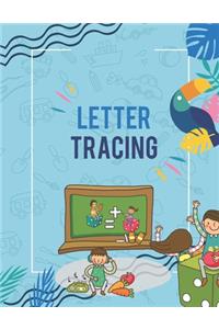 Letter Tracing Workbook. Kindergarten Workbook. Beginner to Tracing ABC Letters A-Z. Alphabet Handwriting Practice Workbook for Kids