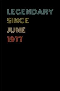 Legendary Since June 1977 - Birthday Gift For 42 Year Old Men and Women Born in June 1977