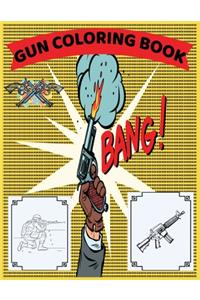 Gun Coloring Book Bang!