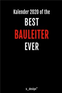 Kalender 2020 für Bauleiter