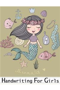 Handwriting for Girls Mermaid