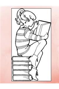 Child Reading Story Paper Notebook
