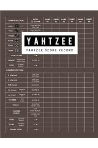Yahtzee Score Record