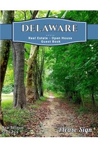 Delaware Real Estate Open House Guest Book