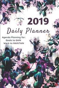 2019 Daily Planner Agenda Planning for