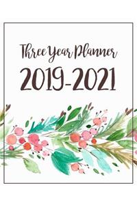 Three Year Planner 2019-2021
