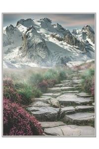 Mountain Path Oversized 8.5x11, 150 Page Lined Blank Journal Notebook