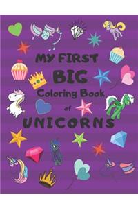 My First Big Coloring Book of Unicorns