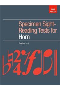 Specimen Sight-Reading Tests for Horn, Grades 1-5