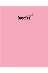 Doodles Journal - Great for Sketching, Doodling or Planning with Pale Pink Cover