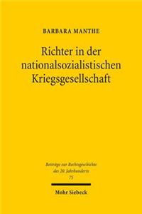 Richter in der nationalsozialistischen Kriegsgesellschaft