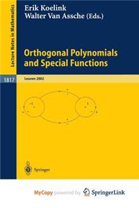 Orthogonal Polynomials and Special Functions
