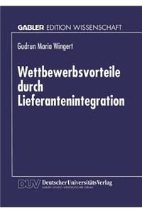 Wettbewerbsvorteile Durch Lieferantenintegration