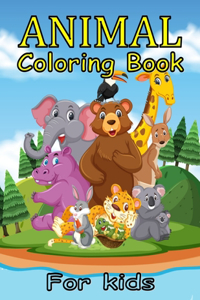 Animal Coloring Book For Kids.