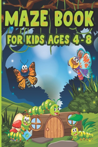 Maze Book For Kids Ages 4-8